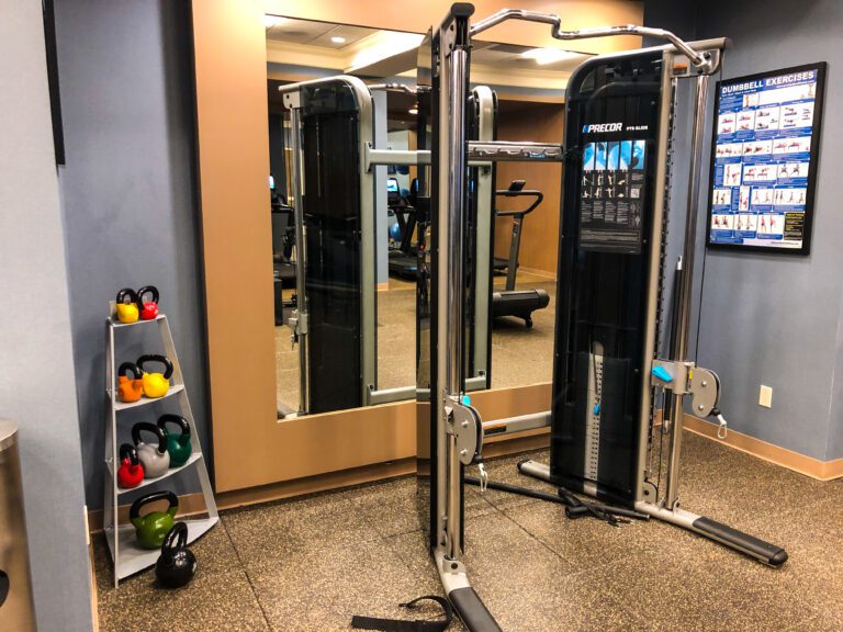 Hilton-New-York-Times-Square-cable-machine-and-kettlebells-768x576